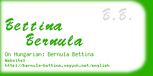 bettina bernula business card